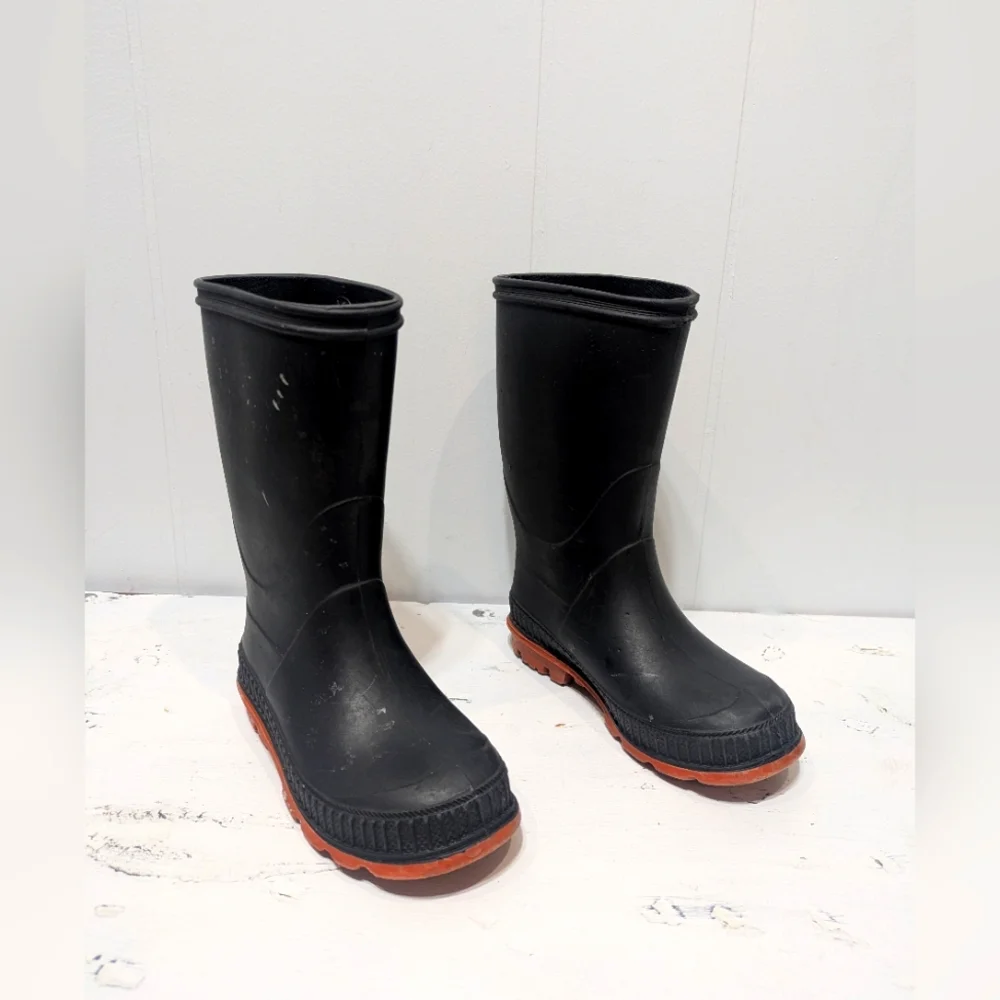 Toddler Black Rainboots Tall Size‎ Toddler 8 Rubber